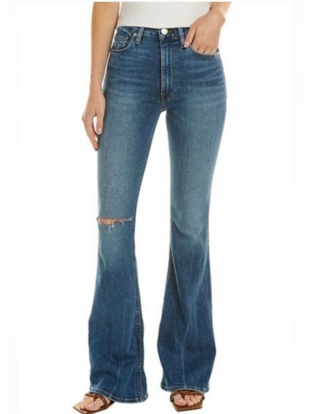 Hudson Jeans Holly High Rise Flare jeans in Gravity size 30